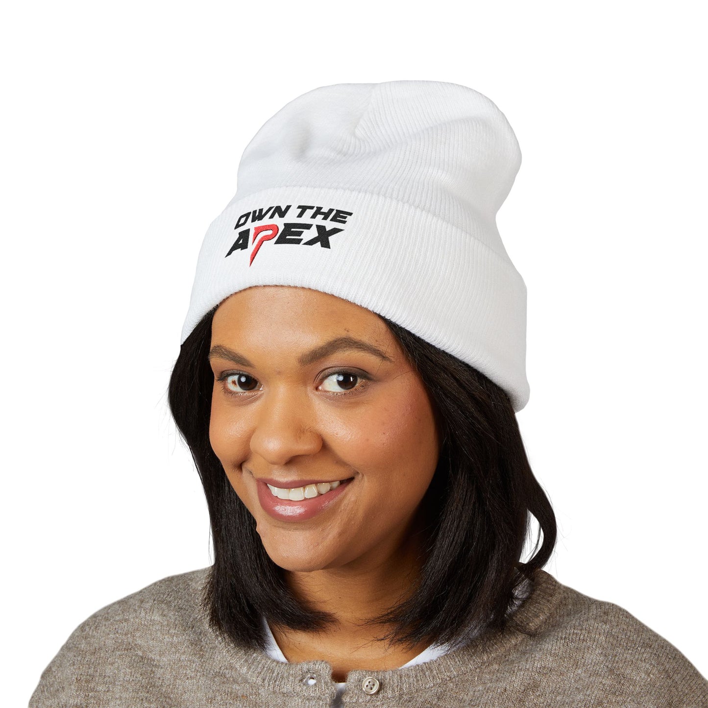 Own The Apex Embroidered Cuffed Beanie