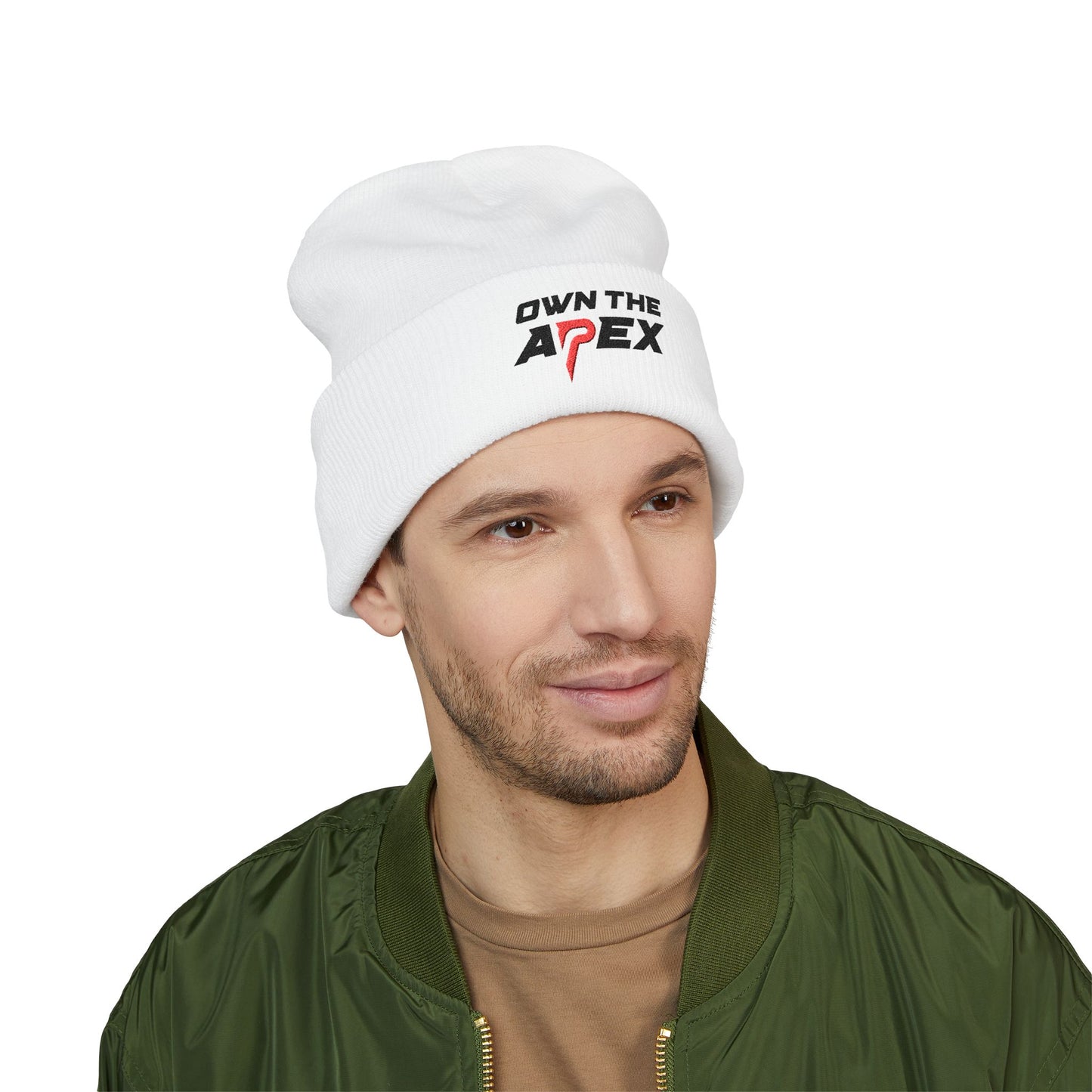 Own The Apex Embroidered Cuffed Beanie