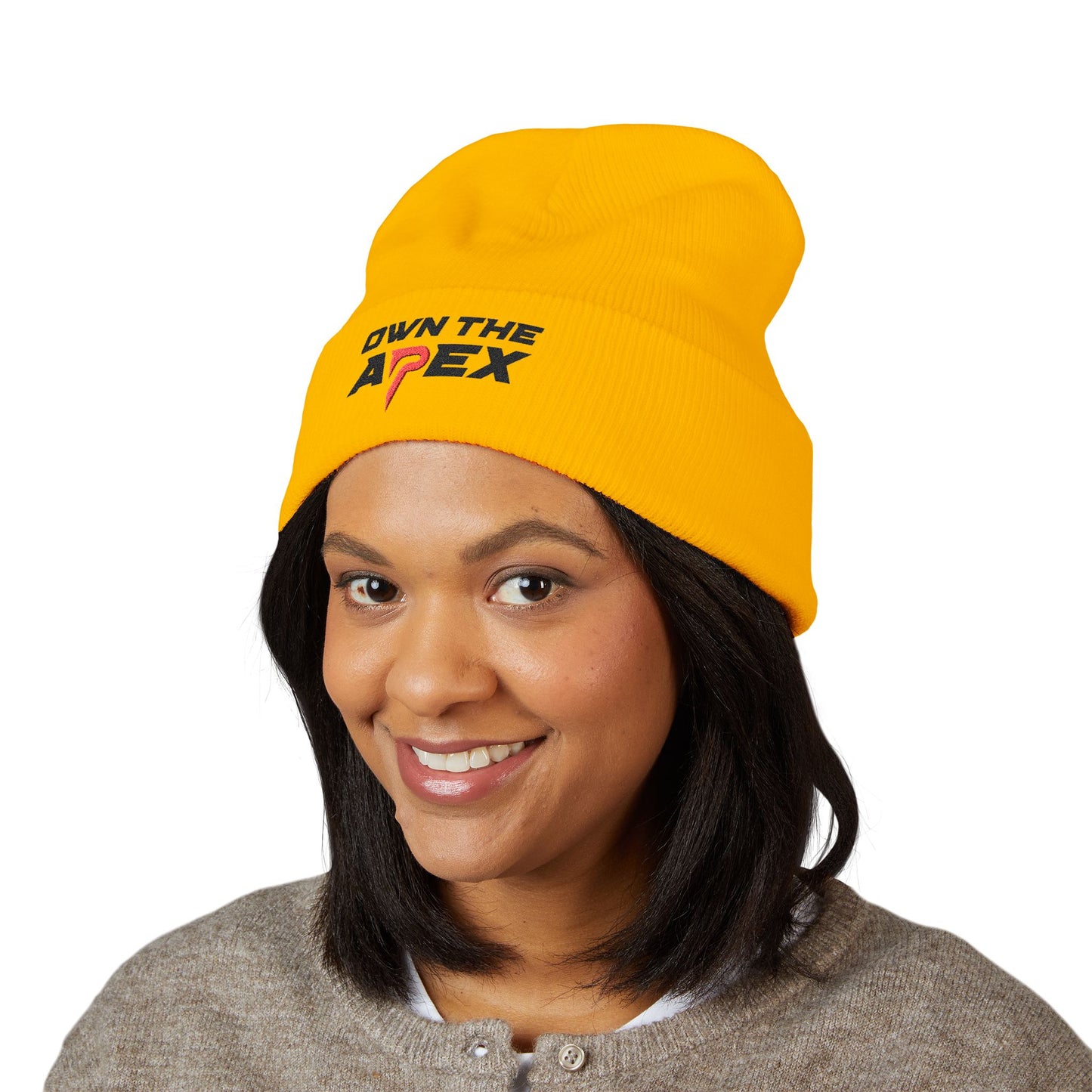 Own The Apex Embroidered Cuffed Beanie